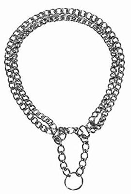 Trixie - Collier d'arr&ecirc;t, l-xl 55 cm/2,5 mm 2 rang pour chien Gris