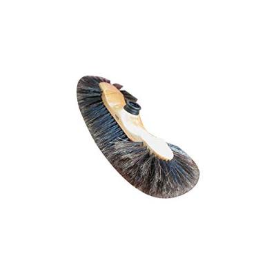 Balai 1/2 t&ecirc;te en bois - fibre de soie 60 mm - marron - Domergue