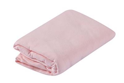 Doux nid drap-housse en jersey - rose poudr&eacute; 60x120 cm