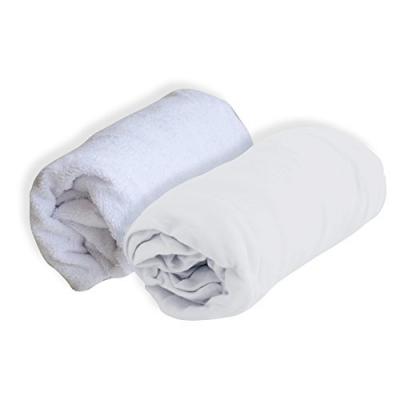 DOMIVA Set de Al&egrave;se Polyur&eacute;thane + Drap Housse Blanc 70 x 140 cm