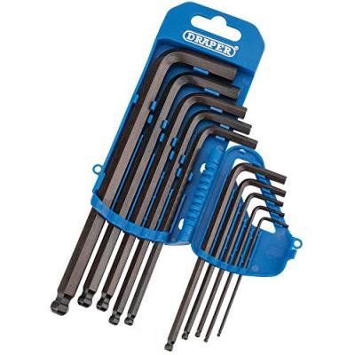 Jeu de cl&eacute;s 6 pans m&acirc;les longues Draper 10 pi&egrave;ces