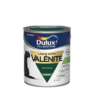 Laque boiseries et m&eacute;tal Val&eacute;nite Dulux Valentine satin vert basque 2L
