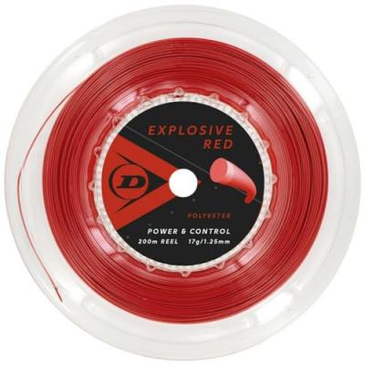 Dunlop Expolosive Red Corde de Tennis Unisexe, Rouge, 16 Gauge