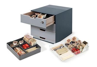 Durable 338558 Coffee Point Module de Rangement Gris Anthracite