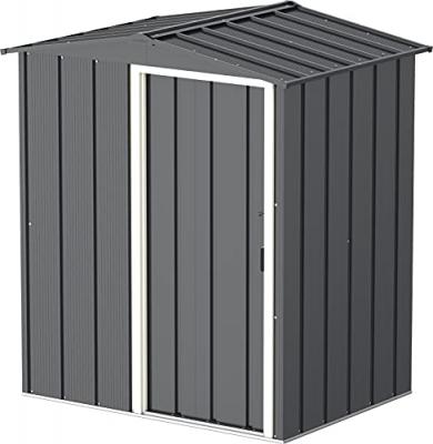 Abri de jardin en m&eacute;tal gris - Duramax