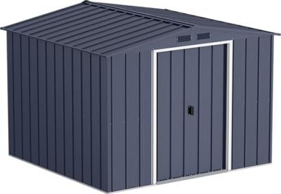 Duramax - Abri de jardin m&eacute;tal - 6,34m&sup2; - kit ancrage - Anthracite