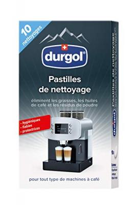 DURGOL Pastille de nettoyage machine &agrave; caf&eacute; x10
