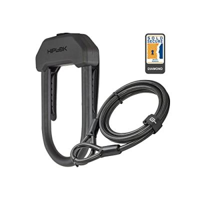 Hiplok DX Plus Antivol Adulte Unisexe, Noir, Sold Secure Gold Rated