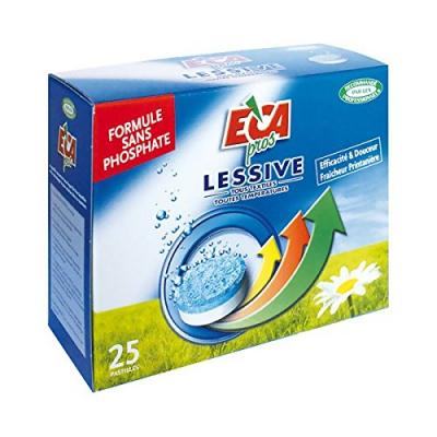Lessive tous textiles et toutes temp&eacute;ratures - x25 pastilles