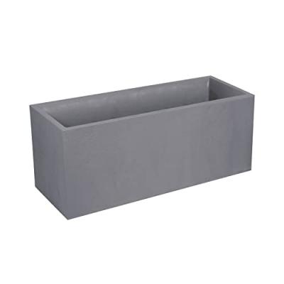 Jardini&egrave;re Volcania plastique L99.5 H43 98L gris galet