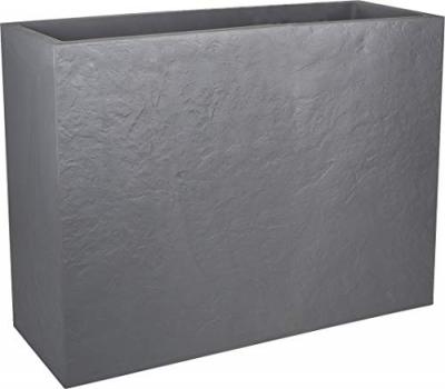 Muret EDA Loft plastique L78,5 H60 cm 46L gris galet