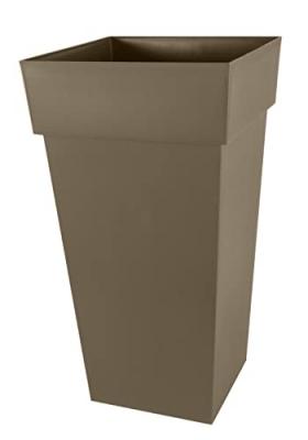Vase carr&eacute; EDA Toscane XXL 98L taupe