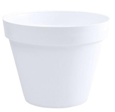 EDA Pot de fleur rond Toscane - &Oslash; 48 x H 40 cm - 43 L - Blanc