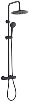 Colonne douche mitigeur thermostatique Pagan - Noir