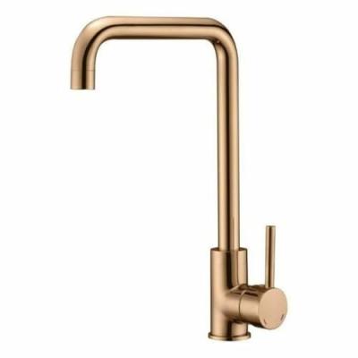 Rousseau robinet mitigeur de cuisine kiloo - sans douchette - or rose