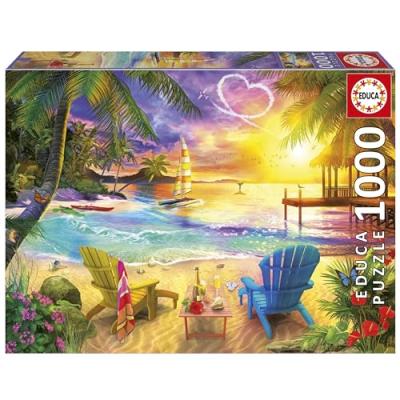 Puzzle 1000 pi&egrave;ces : PLAGE DE L'AMOUR