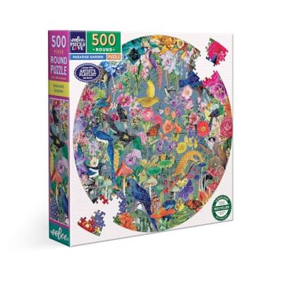 Puzzle 500 pi&egrave;ces Eeboo Paradise Garden 