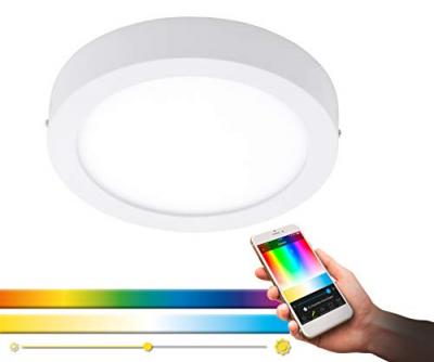 EGLO connect Fueva-C plafonnier rond 22,5&nbsp;cm blanc