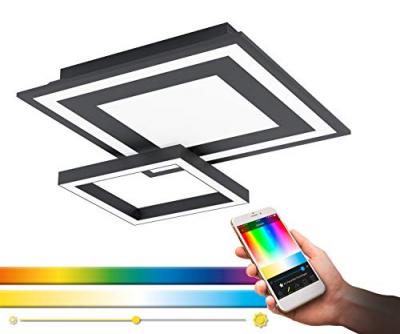 EGLO connect Savatarila-C plafonnier LED, noir
