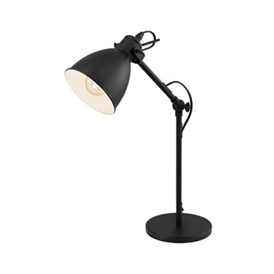 Eglo lampe de table priddy noir et cuivre 49469 415237
