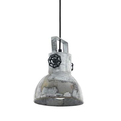 Eglo lampe suspendue barnstaple noir zinc 425533