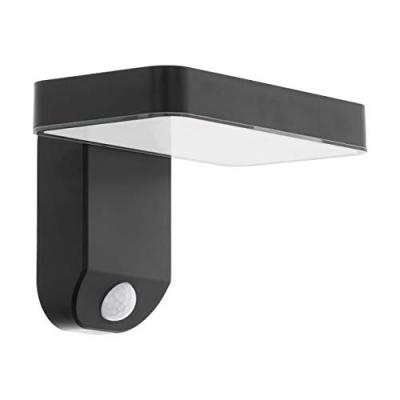 EGLO Lampe murale LED solaire d'ext&eacute;rieur Pastion 4,5 W Noir