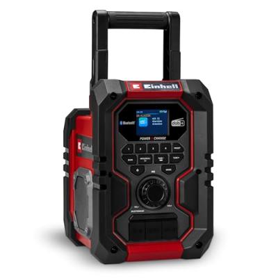 Einhell TE-CR 18 Li Radio sans fil DAB+ FM Bluetooth AUX USB rouge/noir 