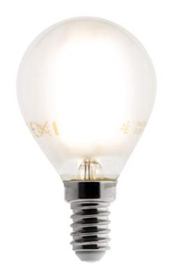 Ampoule D&eacute;co filament led d&eacute;poli Sph&eacute;rique 4W E14 400lm 2700K (blanc chaud)
