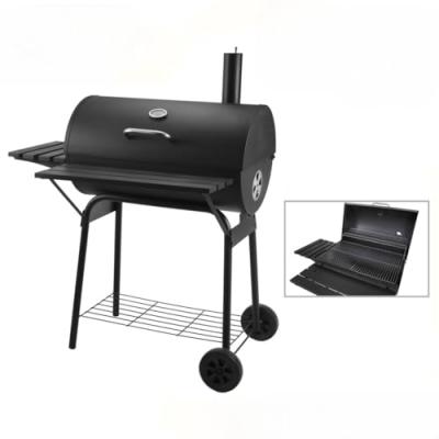 Barbecue Au Charbon De Bois Avec &Eacute;tag&egrave;res Et Chemin&eacute;e