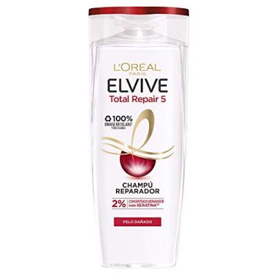 Shampooing r&eacute;parateur elvive total repair 5 l'oreal make up (370 ml)