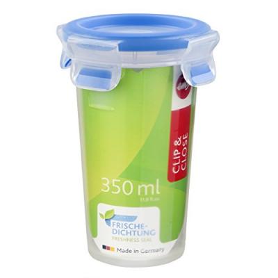 Bo&icirc;te ronde Clip & Close bleu 0,35 L Emsa 