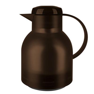 Emsa isolierkanne samba quick press 1l dunkelbraun transluzent