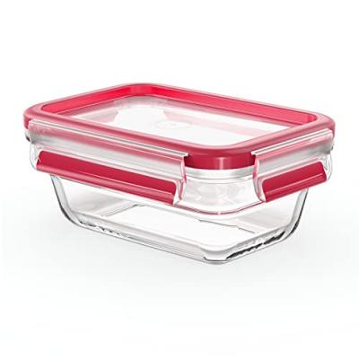 Emsa Bo&icirc;te de conservation CLIP & CLOSE verre, 0,45 litre - Lot de 2