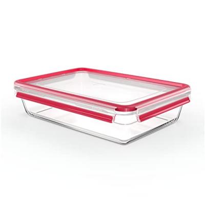 Emsa Bo&icirc;te de conservation CLIP & CLOSE verre, 3,0 litres
