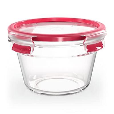 Bo&icirc;te de conservation CLIP & CLOSE verre, rond, 0,9 L