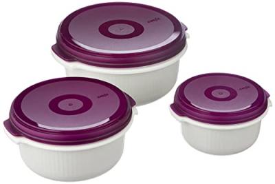 Emsa Microfamily Starterset Mikrow. Bk 0,5/1/1,5 L, Brombeere