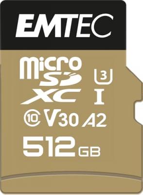 EMTEC SpeedIN' PRO - carte memoire flash - 512 Go - microSDXC UHS-I