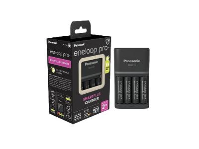 Panasonic Eneloop Pro Chargeur + 4 Piles Rechargeables AA