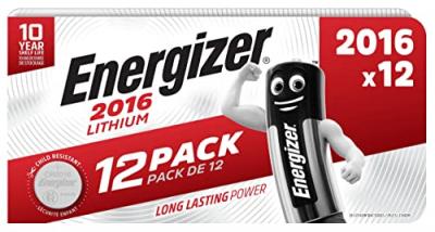 Pile bouton cr 2016 lithium Energizer 90 mAh 3 v 12 pc(s) S640082