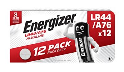 Pile bouton lr 44 alcaline(s) Energizer 150 mAh 1.5 v 12 pc(s) S640002