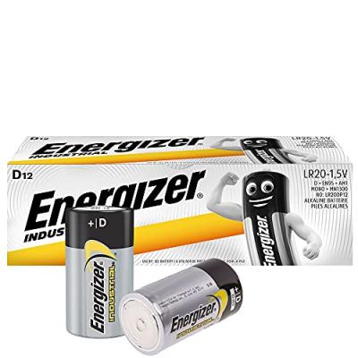 ENERGIZER INDUSTRIAL - 12 piles LR20 1.5V - P&eacute;remption 2023