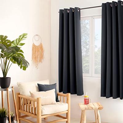 Rideau occultant court gris anthracite - 140x180cm - Gris anthracite