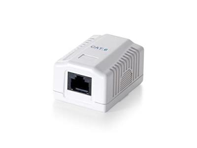 Equip Cat 6 Rj45 H Rosette Surface Blanc