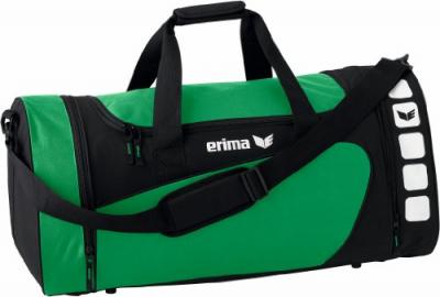 Erima sac de sport Club 5 Line vert fonc&eacute; / noir 49,5 litres