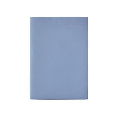 Drap plat en percale de coton, Premi&egrave;re, Bleu olympe, Essix