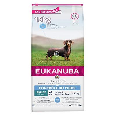Croquettes eukanuba chien adulte weight control medium sac 15 kg