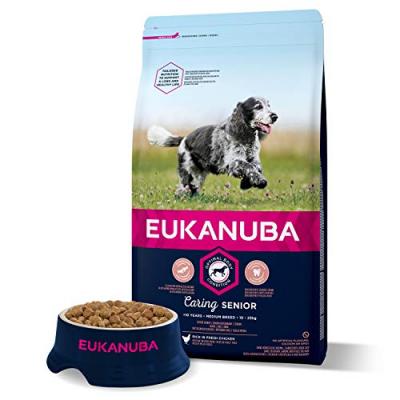 Eukanuba Caring Senior Medium Breed au poulet pour Chien 2 x 3 kg