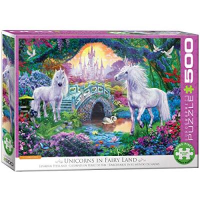 Puzzle Eurographics - Licorne F&eacute;erique, 500 pi&egrave;ces XXL 