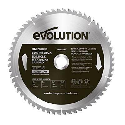 Lame pour bois en carbure D.255 mm
