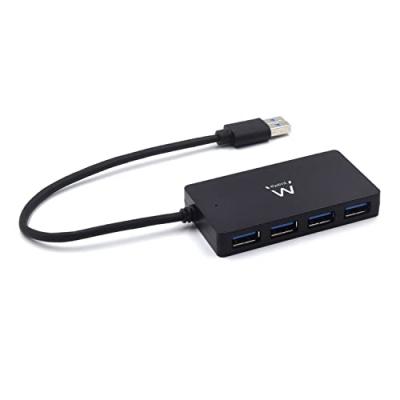 Ewent EW1134 - Concentrateur (hub) - 4 x USB 3.1 - de bureau